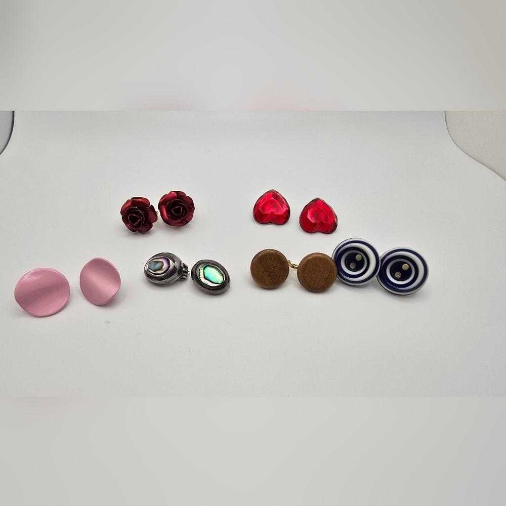 Bundle Of Clip On Earrings